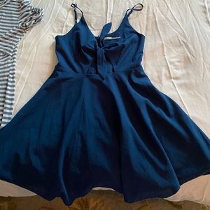 Urban Outfitter fit and flare dress with tie chest